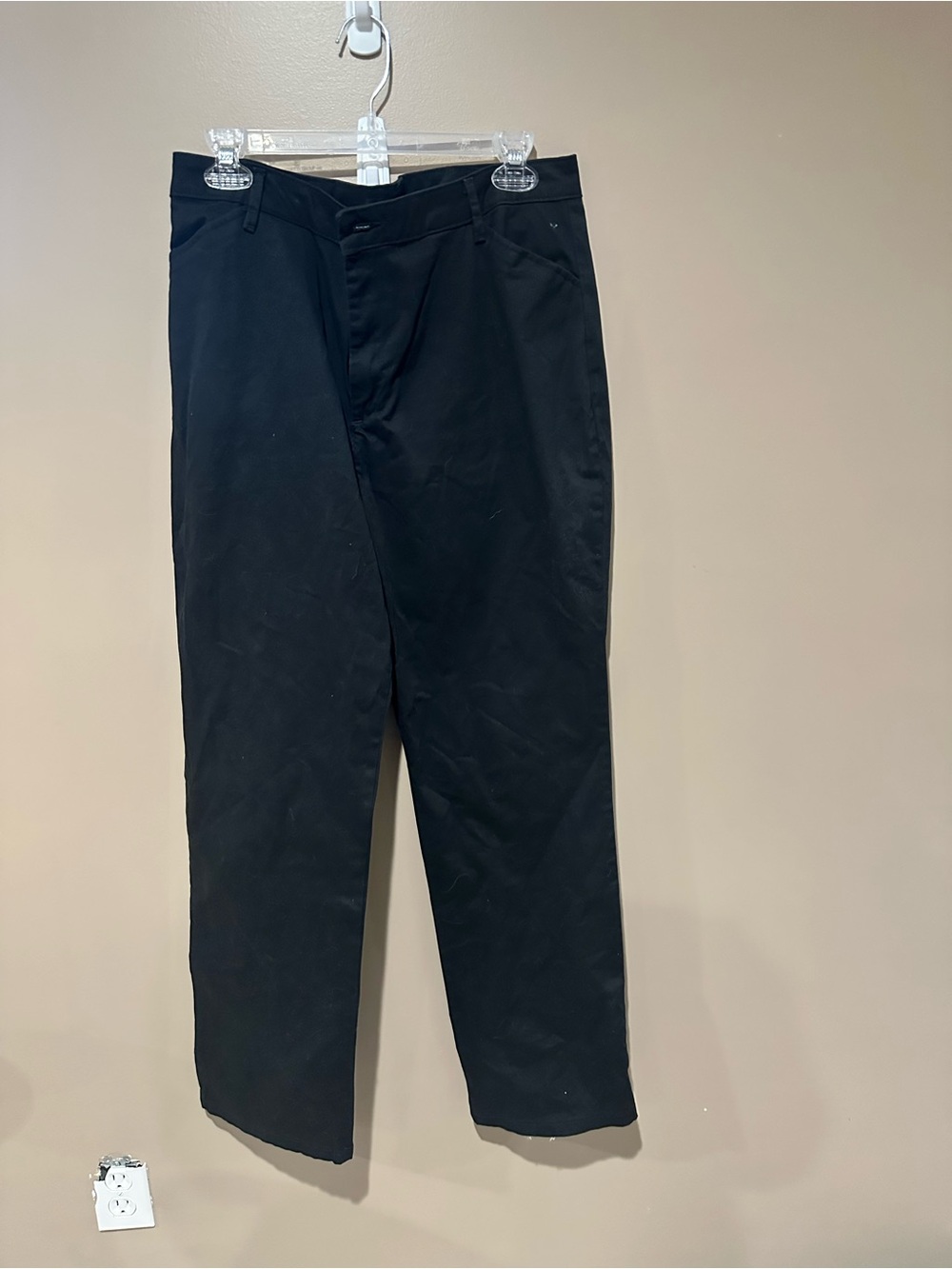 Lee Black Straight-Leg Chinos